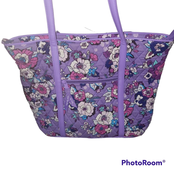 Vera Bradley Handbags - Vera Bradley Purple Floral Small Tote